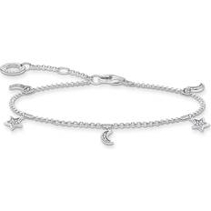 White Bracelets Thomas Sabo Star & Moon Bracelet - Silver/White