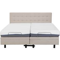 Beige Adjustable Beds Beliani Duke Adjustable Bed 180x200cm