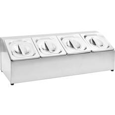 vidaXL Gastronorm Container Holder with 4 GN 1/6 Pan Almacenamiento Cocina