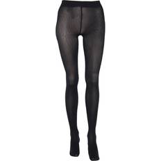 Petrina Herringbone Tights - Black 