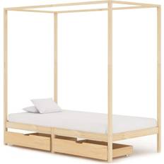 vidaXL Four-Poster 2 Drawers