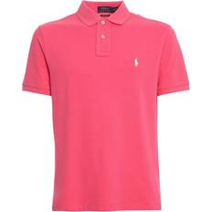 Polo Ralph Lauren Pink Polo Shirts Polo Ralph Lauren The Iconic Mesh Polo Shirt - Hot Pink/White