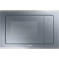 Built-in - Silver Microwave Ovens Smeg FMI420S2 Silver Blue, Stainless Steel, Silver