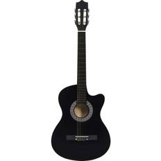 Marrone Chitarre acustiche vidaXL Chitarra Classica Cutaway Western 6 Corde 38" Blu Ombreggiato