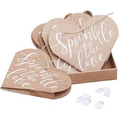 Confetti Ginger Ray Confetti Heart Shaped Wedding Cones 10-pack