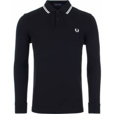 Fred Perry Twin Tipped Polo Shirt - Black/Porcelain