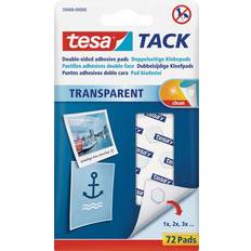 Desk Tape & Tape Dispensers TESA Tack Transparent Double-Sided Adhesive Pads