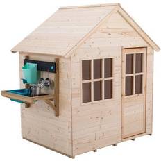 TP Toys Hideaway Wooden Playhouse with Mud Kitchen