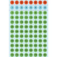 Multifarvet Etiketter Herma Numbers Labels