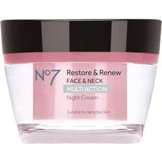 Facial Creams No7 Restore & Renew Face & Neck Multi Action Night Cream 1.7fl oz