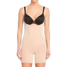 M Shapewear & Under Garments Spanx OnCore Open-Bust Mid-Thigh Bodysuit - Soft Nude