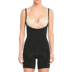 OnCore Open-Bust Mid-Thigh Bodysuit - Very Black