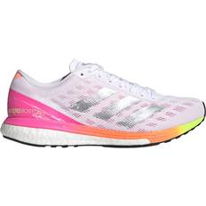 Adidas Adizero Boston 9 White Screaming Pink Women's