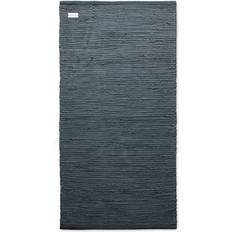 Rug Solid Cotton Grey 75x200cm