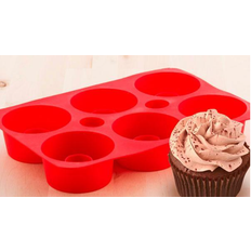 Bagetilbehør Tasty American Silicone Muffinplade 28x19 cm