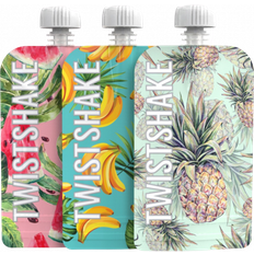 Oui Distributeurs de nourriture Twistshake Squeeze Fruit gourde compote 3x220 ml