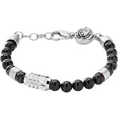 Beads Bracelet - Silver/Agate 