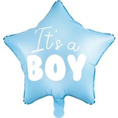 PartyDeco Se on poika\"folioilmapallo baby showeriin tähti sininen 48cm"