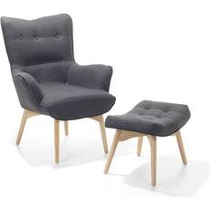 Beliani Vejle with Footstool Poltrona 100cm