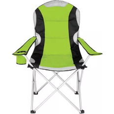 Vert Chaises de camping tectake Chaise pliante avec rembourrage gris de