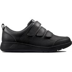 Clarks Youth Scape Sky - Black Leather