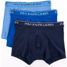 Blu Intimo maschile Polo Ralph Lauren Stretch Cotton Classic Trunks 3-pack - Navy/Saphir/Bermuda