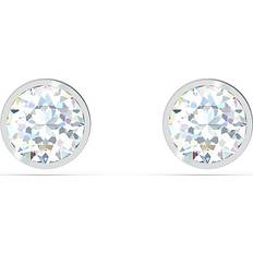 Swarovski Tennis Pierced Stud - Silver/White