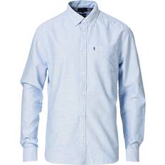 Lexington Herr Skjortor Lexington Kyle Oxford Organic Cotton Shirt - Blue/White Stripe