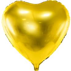 Helium til ballons PartyDeco Foil Ballons Heart Gold