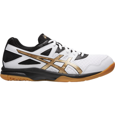 Bádminton - Hombre Zapatillas deportivas para raqueta Asics Gel-Task 2 M - White/Pure Gold