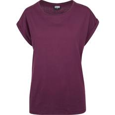 Urban Classics Ladies Extended Shoulder Tee - Cherry