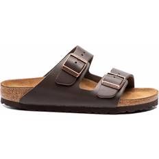 Arizona natural leather birkenstock Birkenstock Arizona Natural Leather - Dark Brown