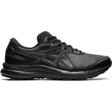 4e running shoes mens Asics Gel Contend Walker (4E) M - Black/Black