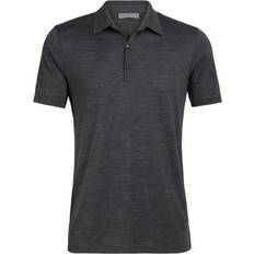 Icebreaker Merino Tech Lite Short Sleeve Polo Shirt - Jet Heather