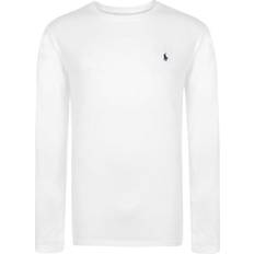 Polo Ralph Lauren T-shirts Polo Ralph Lauren Long Sleeve Crew Neck Jersey T-shirt - White/Navy