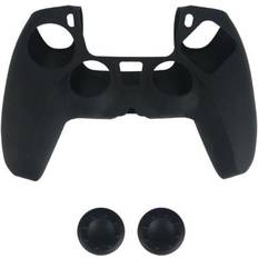 Ps5 controller grip Teknikproffset PS5 Controller Silicone Grip and 2 x Silicone Hat - Black