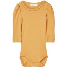 Gul Bodyer Name It Rib Romper - Yellow/Spruce Yellow (13187459)