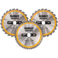 Rundsavsklinge 250 mm Dewalt DT1963-QZ 3pcs