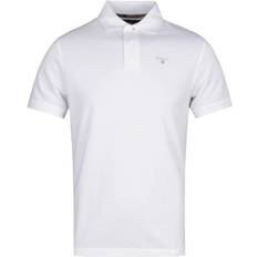 Barbour Tops Barbour Pique Polo T Shirt White