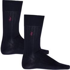 Polo Ralph Lauren Homme Chaussettes Polo Ralph Lauren 2-Pack Egyptian Cotton Socks Navy