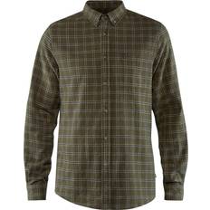 XXS Hemden Fjällräven Övik Flannel Shirt - 662 Deep Forest