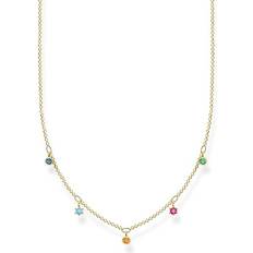 Thomas Sabo Charm Club Necklace - Gold/Multicolour