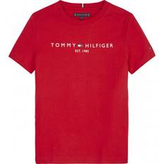 Tommy Hilfiger Boy's Essential 1985 Logo T-shirt - Deep Crimson (KB0KB05844-XNL)