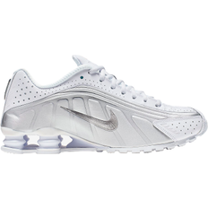 Nike Shox R4 White Metallic Silver Men's