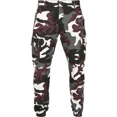 Mehrfarbig - Sweathosen Urban Classics Camo Cargo Jogging Pants 2.0 - Wine Camo