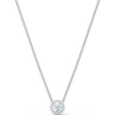 Swarovski Angelic Round Necklace - Silver/White