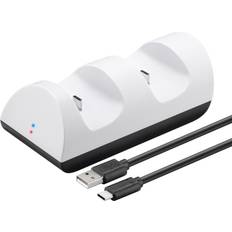 Ps5 controller charge Goobay PS5 Dual Controller Charge Dock - White