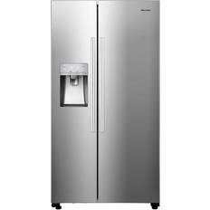 Hisense Freestanding Fridge Freezers - Ice & Water Dispenser Hisense RS694N4ICF Silver, Stainless Steel