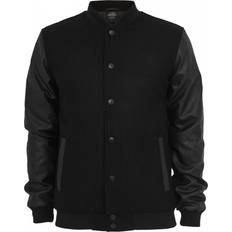 Pelle Giubbotti Urban Classics Giacca Oldschool College Jacket - Black