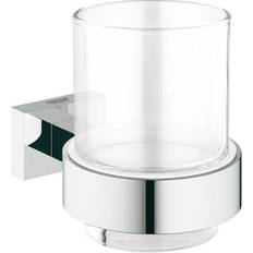 Metalli Hammasharjatelineet Grohe Essentials Cube Krystalglas Krom